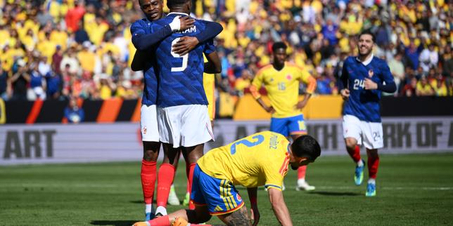 Marcus Thuram marque contre Colombie lors de France match