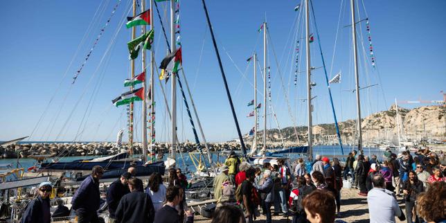 Gaza : vingt navires français quittent Marseille contre le blocus